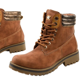 Čizme s čipkom na devicu, izolirana Halitta smeđa višebojan 1