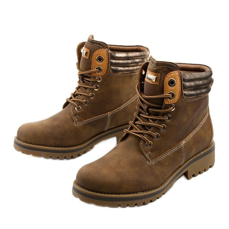 Kaki čizme na čipku s podstavljenom Halittom 2