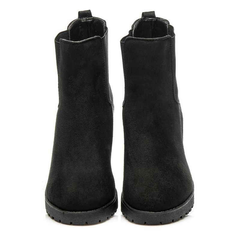 Queentina Chelsea Čizme na šanku crno 2