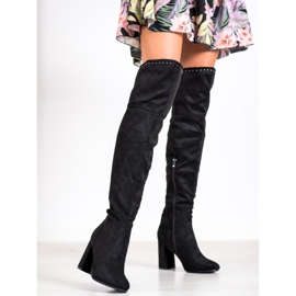 Balada Elegantne čizme preko koljena crna 1