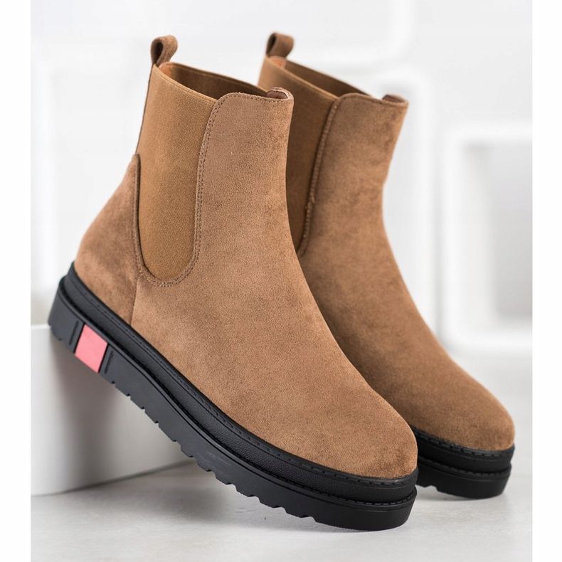 Seastar Čizme na platformi kaki zelena 1