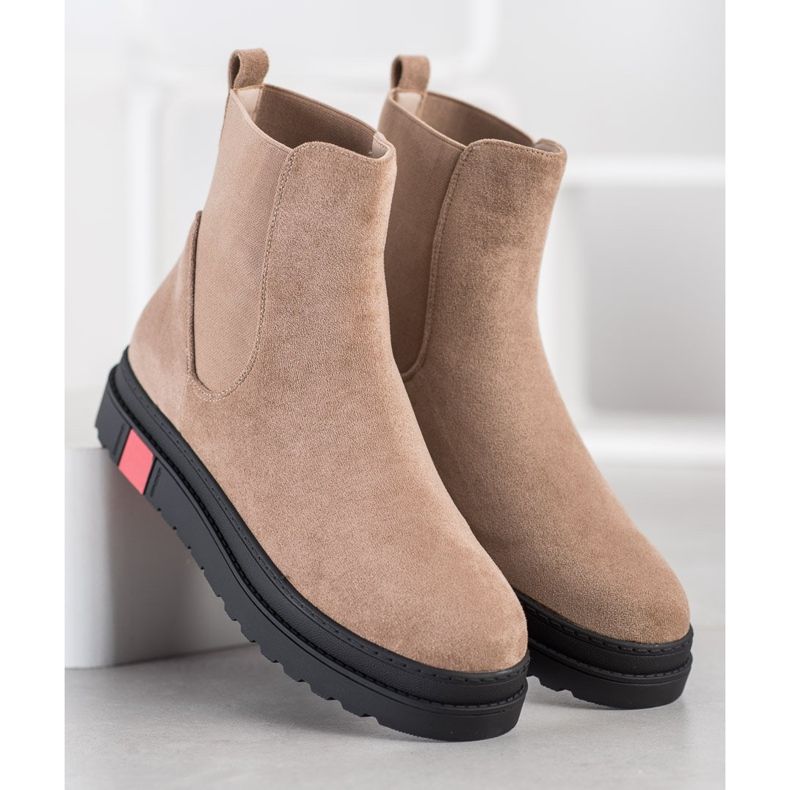 Seastar Čizme na platformi bež 1