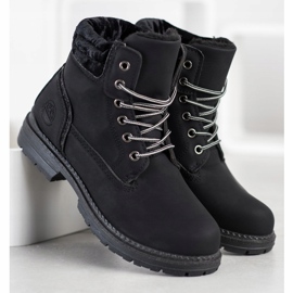 SHELOVET Planinarske čizme s velur potplatima crna 1