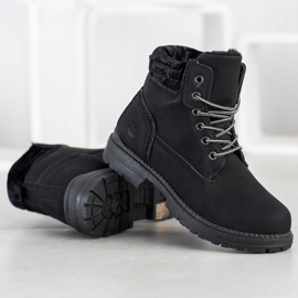 SHELOVET Planinarske čizme s velur potplatima crno 2