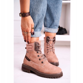 Ženske tople radničke hvatačice Ružičasto drvo bež smeđa ružičasta 1