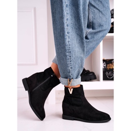 FG1 Ženske gležnjače od antilopa Crna Vanya crno 2