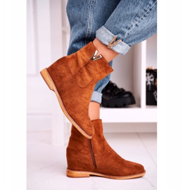 FG1 Ženske gležnjače Suede Brown Vanya smeđa 1