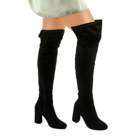 Crne, izolirane čizme s gornjim dijelom od infracrvenog mlaza crna 1