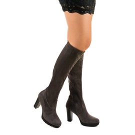 Sive čizme od eko-antilopa iz Enmirgtona siva 1