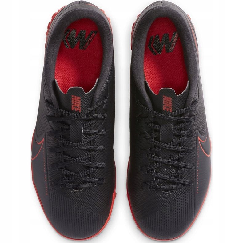 Nike Mercurial Vapor 13 Academy Tf Junior AT8145 060 nogometna obuća crna, crvena crna 1