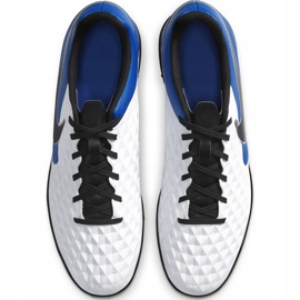Nike Tiempo Legend 8 Club Tf AT6109 104 kopačke bijela, plava, crna bijela 1