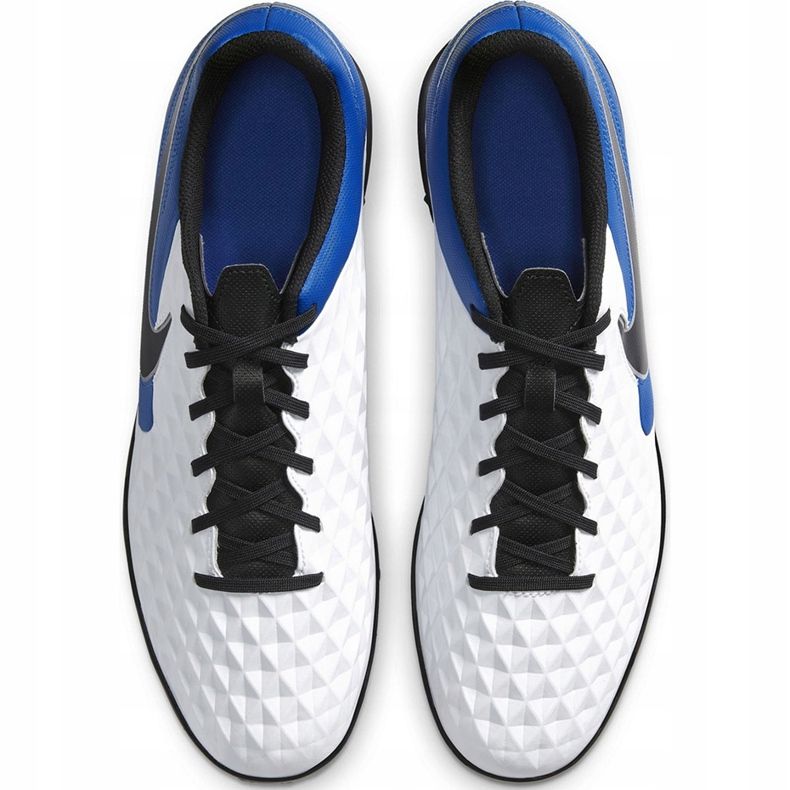 Nike Tiempo Legend 8 Club Tf AT6109 104 kopačke bijela, plava, crna bijela 1