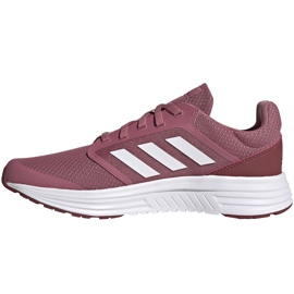Ženske tenisice za trčanje adidas Galaxy 5 bordo FW6124 bijela crvena 1