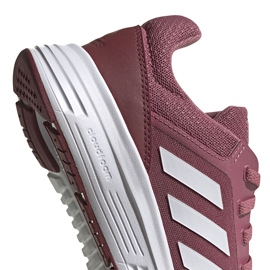 Ženske tenisice za trčanje adidas Galaxy 5 bordo FW6124 bijela crvena 3