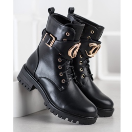 SHELOVET Radnici sa zlatnim ukrasom crno 1