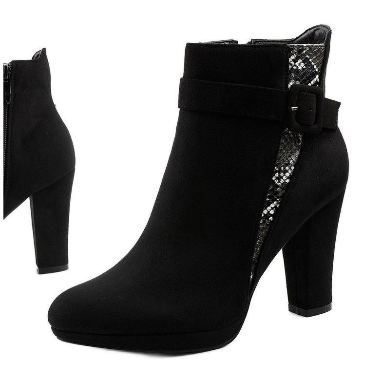 Crne čizme na stupu s eko-antilopom Lysianassa crna 1