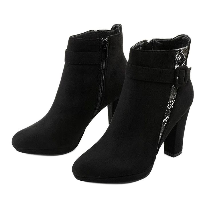 Crne čizme na stupu s eko-antilopom Lysianassa crna 2