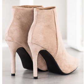 Small Swan Elegantne čizme na visoku petu bež 1