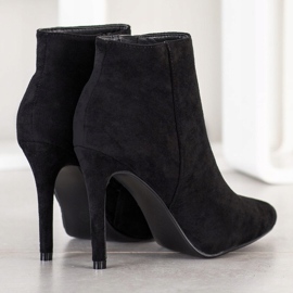 Small Swan Elegantne čizme na visoku petu crna 2