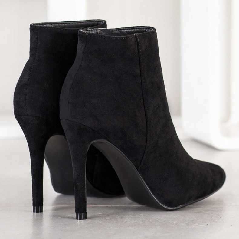 Small Swan Elegantne čizme na visoku petu crna 2