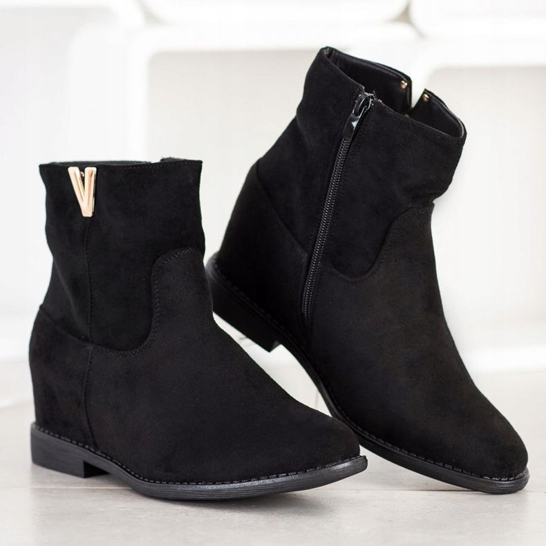 Sergio Todzi Elegantne čizme na klin crno 1