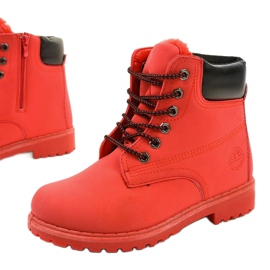 Ermington crvene čizme na vezanje crvena 1