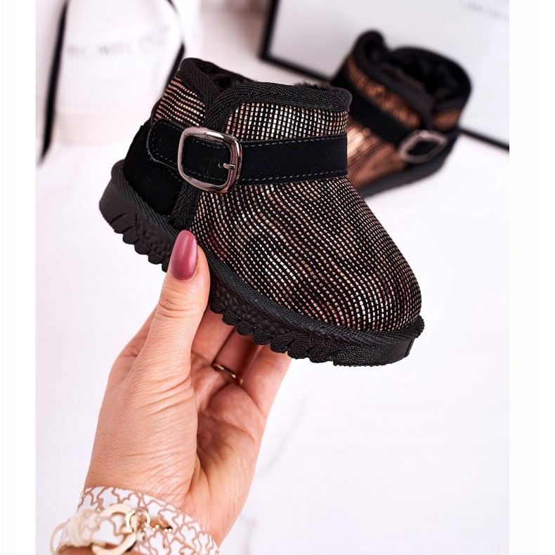 Maiqi Dječje čizme za snijeg s krznom zlato crno Dreamy zlatna 1