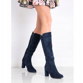 Sabatina Suede Navy Blue Boots mornarsko plava 1