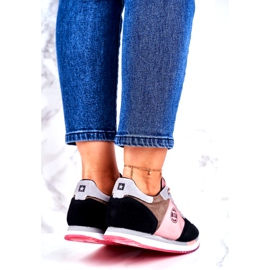 Ženske sportske cipele Tenisice Big Star GG274458 crna kaki ružičasta siva 2