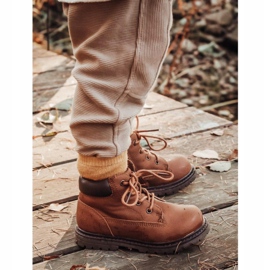 Apawwa Dječje dječačke smeđe čizme Moa čizme smeđa 1