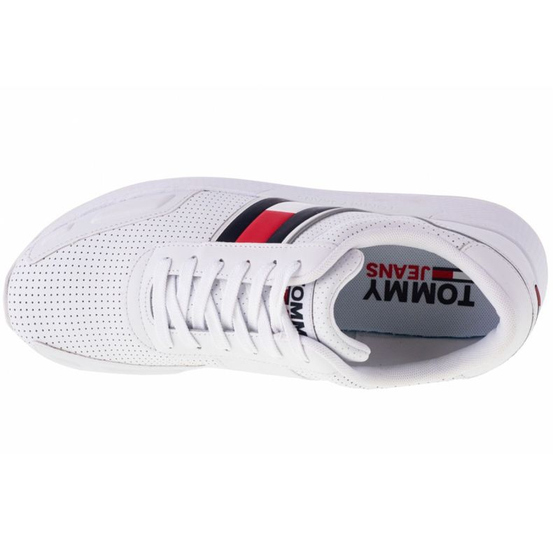 Cipele Tommy Hilfiger Flexi Perf Leather Runner M EM0EM00580-YBR bijela 2