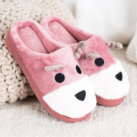 Bona Sobonske papuče bež bijela ružičasta 1