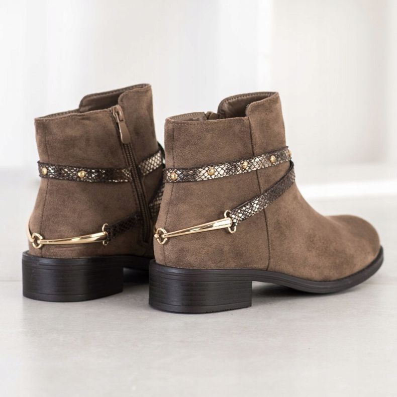 Bestelle Modne smeđe čizme smeđa 2