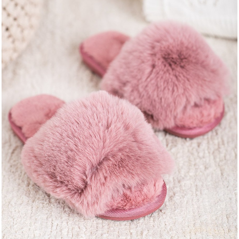 Bona Elegantne ružičaste papuče ružičasta 1