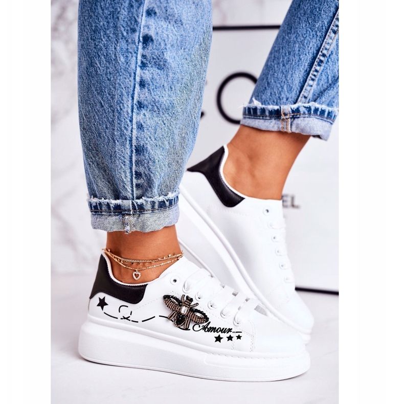 Ženske sportske cipele Tenisice s bijelim bijelim amortizerom bijela 1