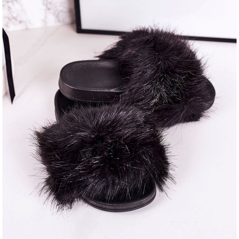 PS1 Dječje crne modne papuče Fashionista crno 1