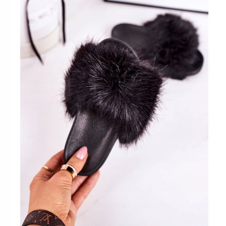 PS1 Dječje crne modne papuče Fashionista crna 2