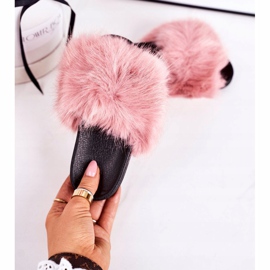 Dječje ružičaste krznene papuče Fashionista ružičasta 2