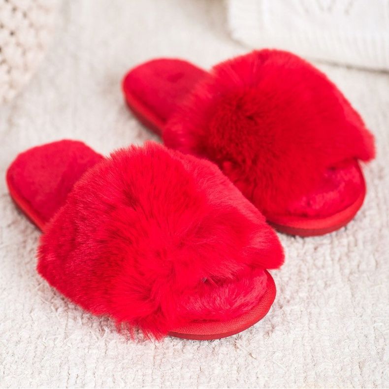 Bona Elegantne crvene papuče crvena 2