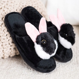 Bona Zečiće papuče crno 1