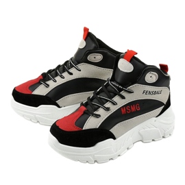 Crne tenisice, izolirane tenisice od trapera crno raznobojna 2