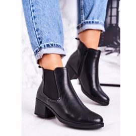 Ženske tople čizme Jodhpur čizme na petu crne zauvijek crna 2