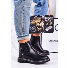 PJ1 Ženske tople čizme Chelsea Crne putničke čizme crno 1