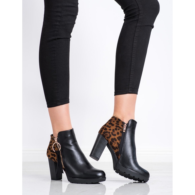 Goodin Tople čizme s leopard printom smeđa crno 1