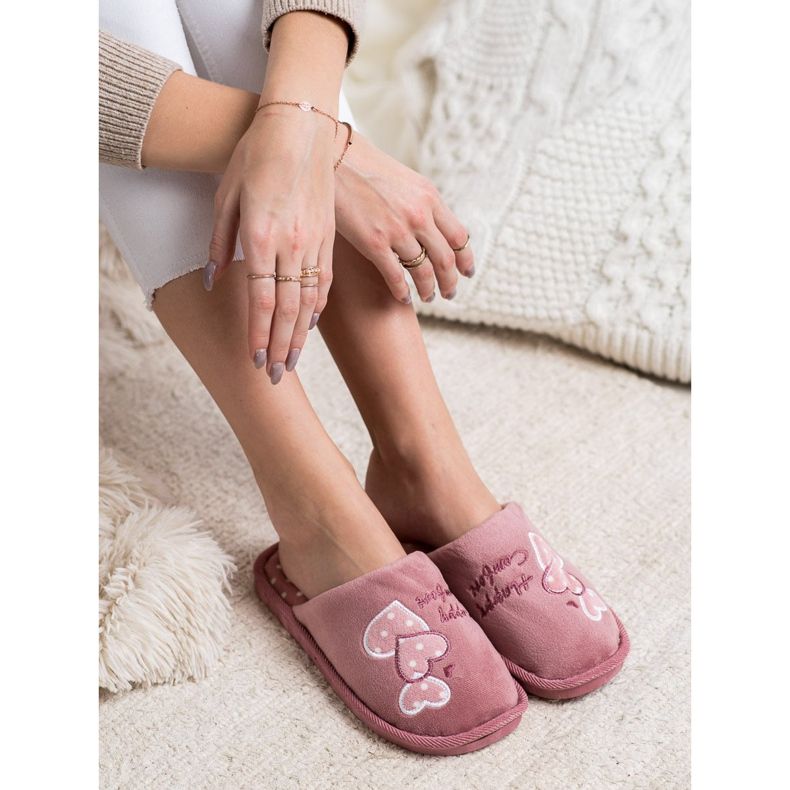 Bona Tople papuče Happy Comfort ružičasta 1