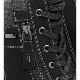 Crne ženske čizme od drveta 4058 Crne crna 1