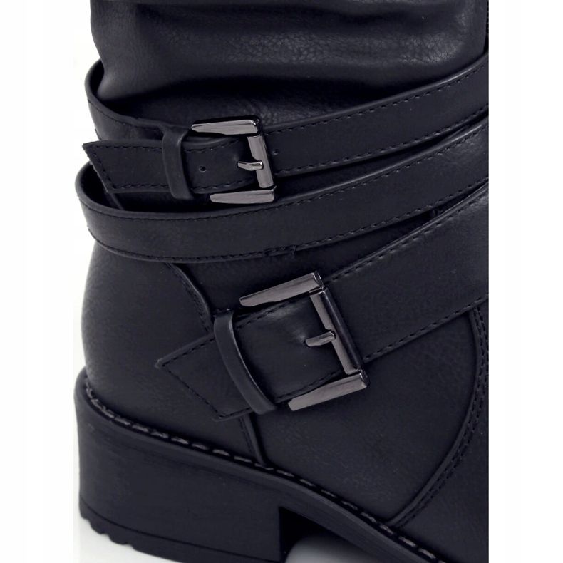 Crne ženske jahaće čizme 7501 Black crno 1