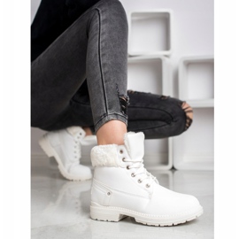 SHELOVET Planinarske čizme s krznom bijela 2