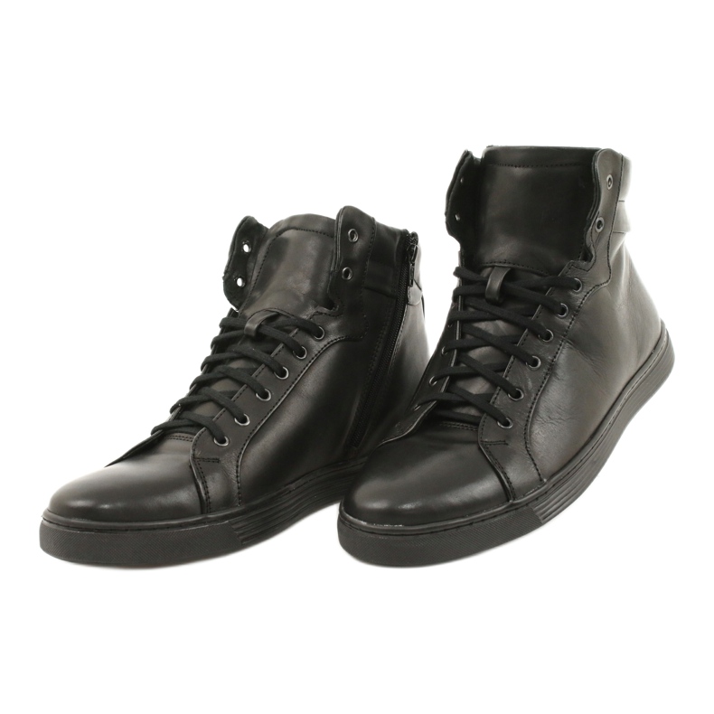 KENT muške kožne tenisice crne Chris crna 2