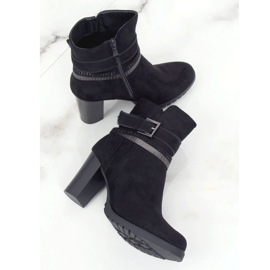 Crne čizme s visokim potpeticama BH126-KB Crne crno 1